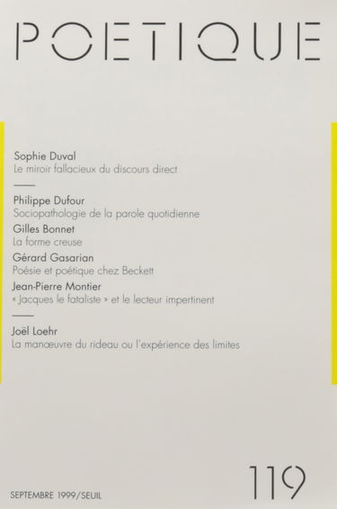 Poétique, n° 119