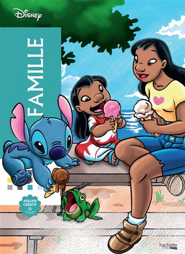 Couverture de Coloriages mystères Disney : Famille par Alexandre Karam