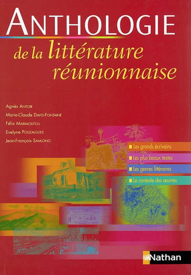 Couverture de Anthologie de la littérature réunionnaise