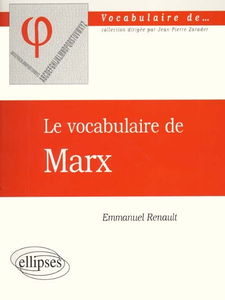 Le vocabulaire de Marx