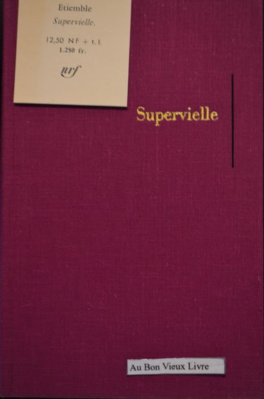 Supervielle - la bibliothèque idéale nrf gallimard 1960