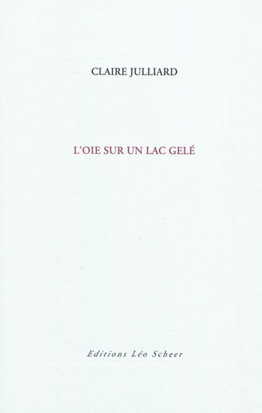 L'oie sur un lac gelé