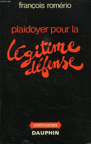 Couverture de Plaidoyer legitime defense