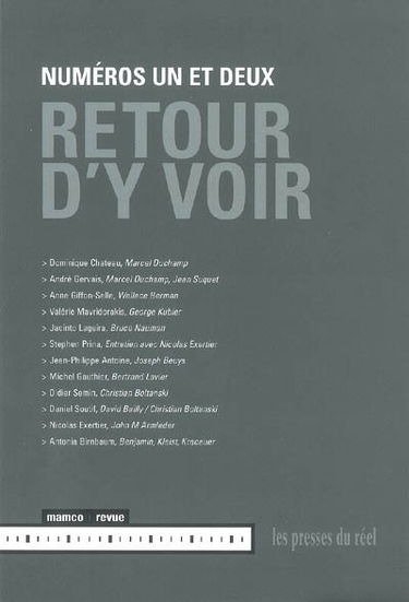 Retour d'y voir, n° 1-2