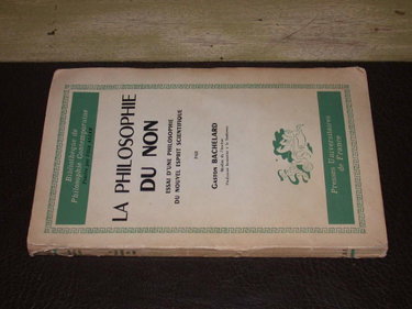 Couverture de LA PHILOSOPHIE DU NON par Gaston Bachelard