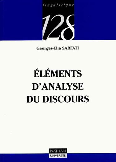 Eléments d'analyse du discours