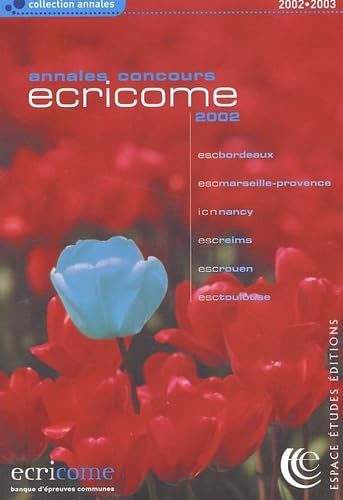 Annales Ecricome, concours 2002