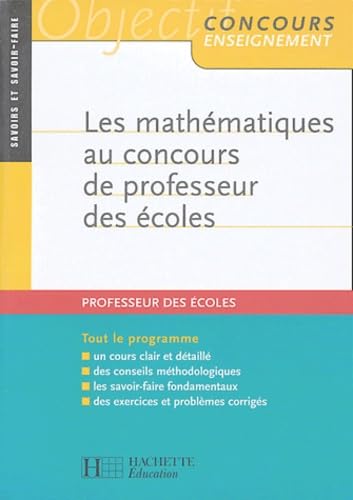 Les mathématiques au concours de professeur des écoles