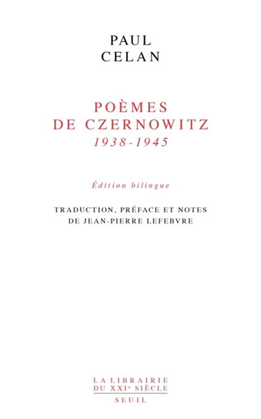 Poèmes de Czernowitz (1938-1945)