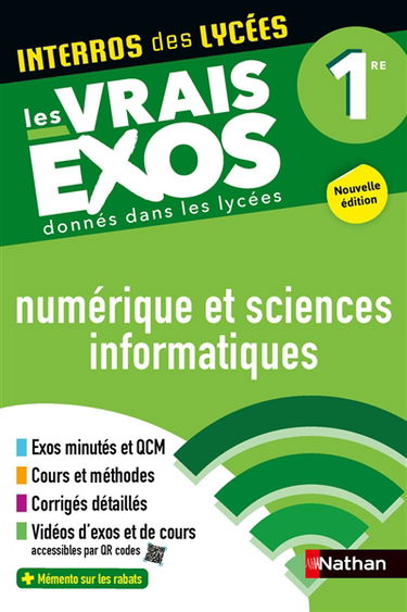 Numérique et sciences informatiques 1re : les vrais exos donnés dans les lycées