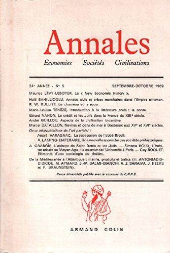 Couverture de Annales economies societés civilisations / septembre -octobre 1969