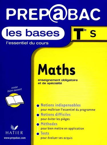 Mathématiques, cours, terminales S