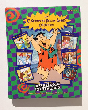 Couverture de LES PIERRAFEU. CARTOON NETWORK - LES CLASSIQUES DES DESSINS ANIMES COLLECTION (Volume 2) - 14 MERVEILLEUSES HISTOIRES EN UN VOLUME DE LUXE (Roquet Belles Oreilles, Les Jetson, Scoubidou, Tom & Jerry, Droopy, Les Pierrafeu)