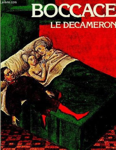 Couverture de Boccace - le décaméron. manuscrit enluminé du xvème siècle.
