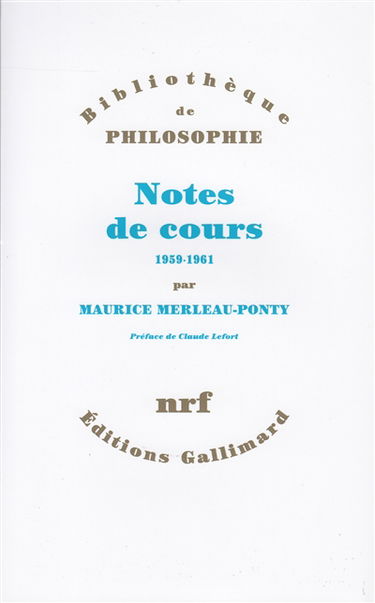 Notes de cours, 1959-1961