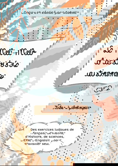 Le Méli-Mélo d'activités autonomes: CE2