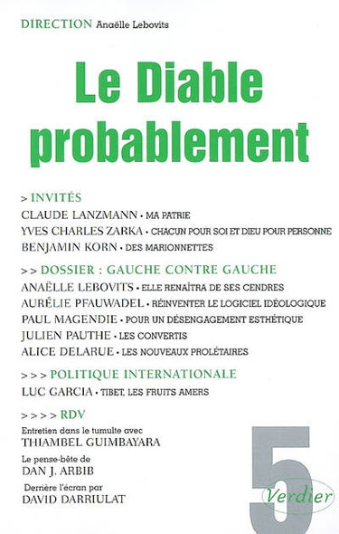 Diable probablement (Le), n° 5. Gauche contre gauche