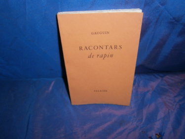 Couverture de Racontars de rapin par Paul Gauguin