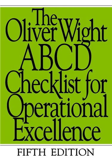 Couverture de The Oliver Wight Abcd Checklist for Operational Excellence