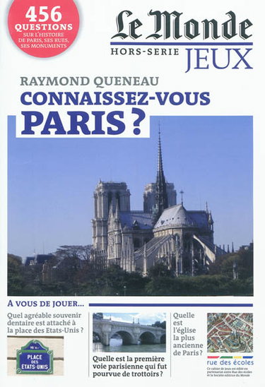 Couverture de Connaissez-vous Paris ?