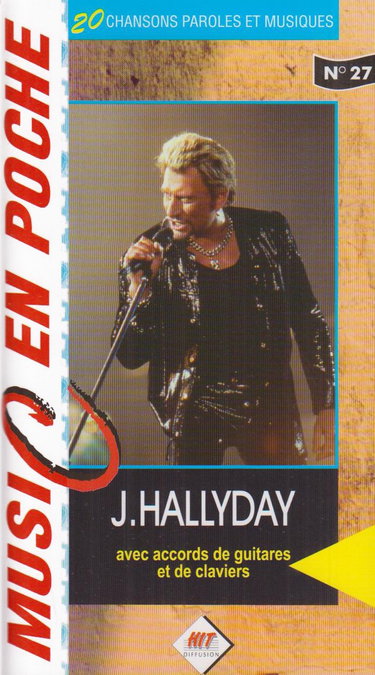 Couverture de Hallyday avec accords de guitares et de claviers par Johnny Hallyday