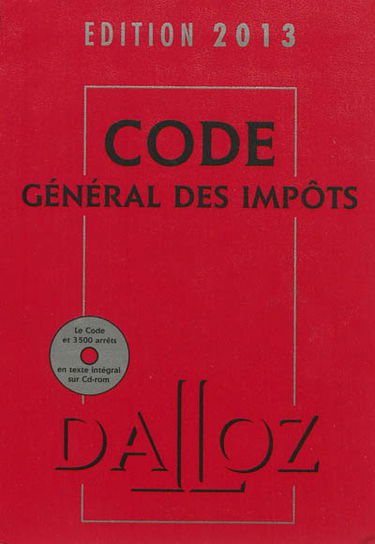 Code général des impôts 2013