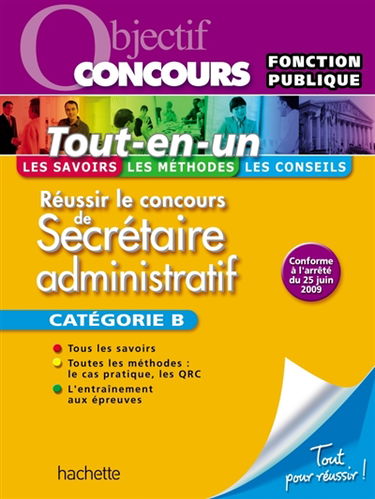 Réussir le concours de secrétaire administratif : catégorie B