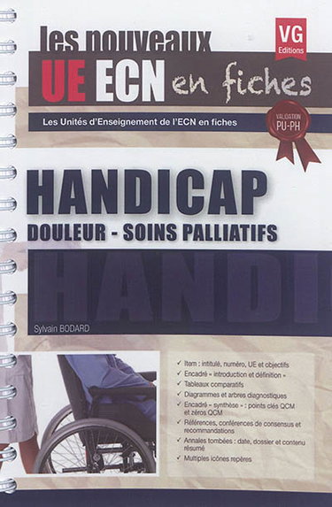 Couverture de Handicap, douleur, soins palliatifs