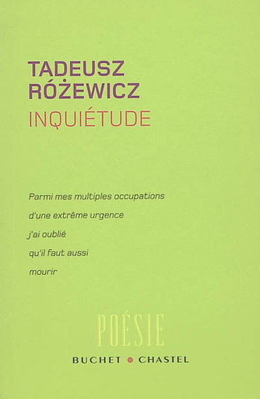 Couverture de Inquiétude