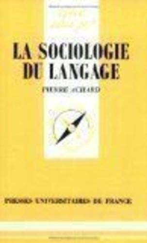 La Sociologie du langage