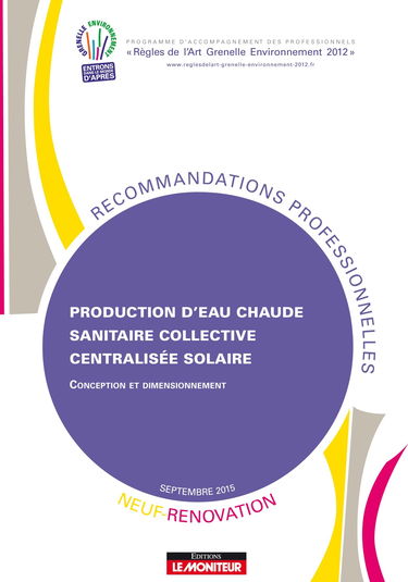 Production d'eau chaude sanitaire collective centralisée solaire - Neuf et rénovation