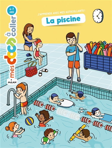 Couverture de La piscine : autocollants par Stéphanie Ledu