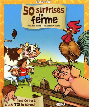 Couverture de 50 surprises à la ferme par Jean-Luc Bizien