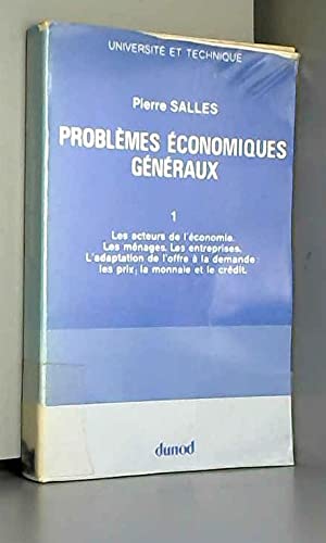 Problèmes économiques généraux