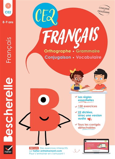 Couverture de Bescherelle français : CE2 : 8-9 ans