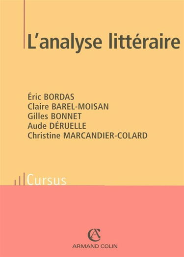 L'analyse littéraire : notions et repères
