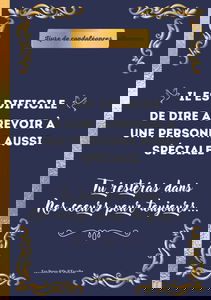 Livre d'or de condoléances: Il est difficile de dire aurevoir à une personne aussi spéciale | Recueil de messages pour honorer la mémoire d'un être ... dire aurevoir à un proche, faire son deuil