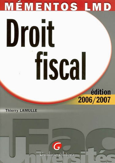 Droit fiscal, 2006-2007