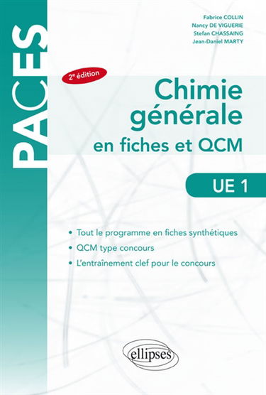 Chimie générale en fiches et QCM : UE1