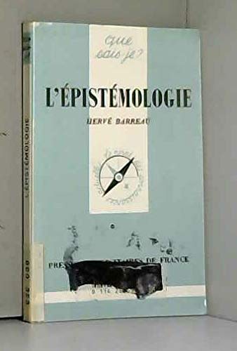 Couverture de L'épistémologie