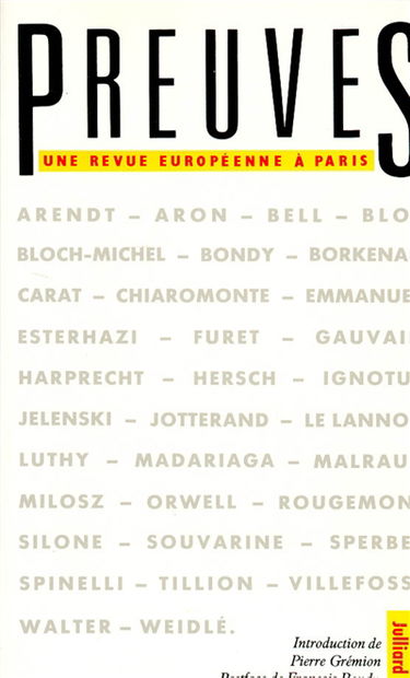 Preuves, une revue européenne à Paris