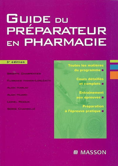 Guide du préparateur en pharmacie