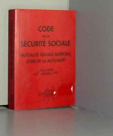 Code de la sécurité sociale: Mutualité sociale agricole, code de la mutualité