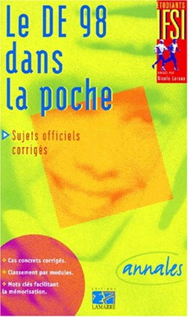 Le DE dans la poche 99 : sujets officiels corrigés