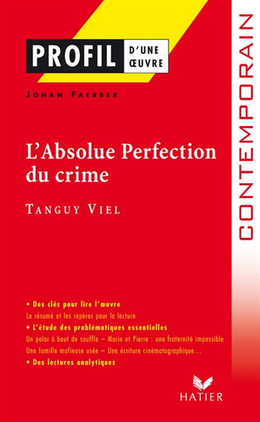 L'absolue perfection du crime (2001), Tanguy Viel
