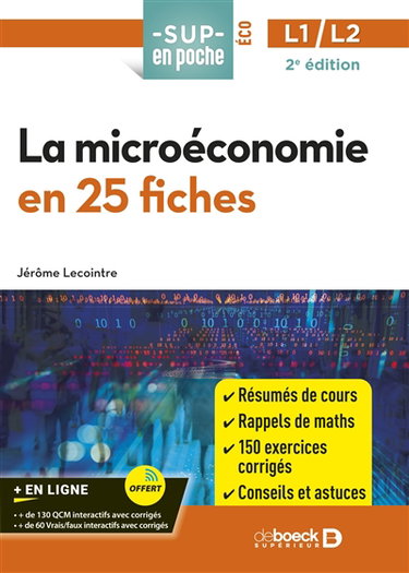La microéconomie en 25 fiches : L1, L2