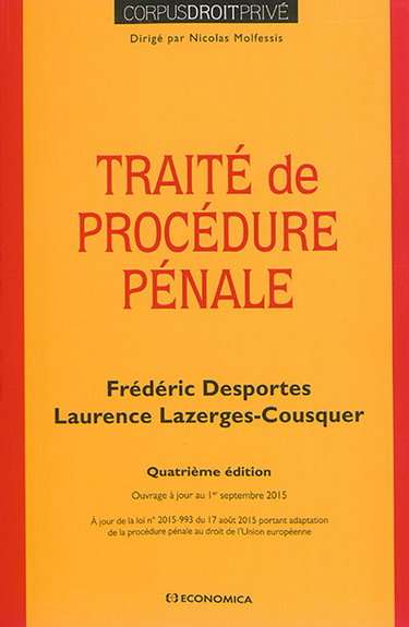 Traité de procédure pénale