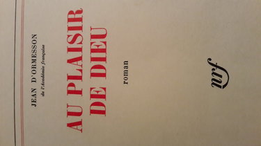 Couverture de Au plaisir de Dieu par Jean d' Ormesson