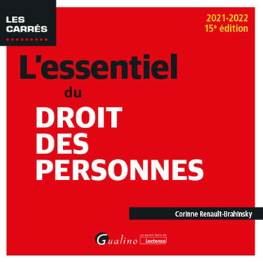 L'essentiel du droit des personnes : 2021-2022