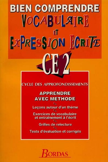 Couverture de Vocabulaire et expression écrite CE2